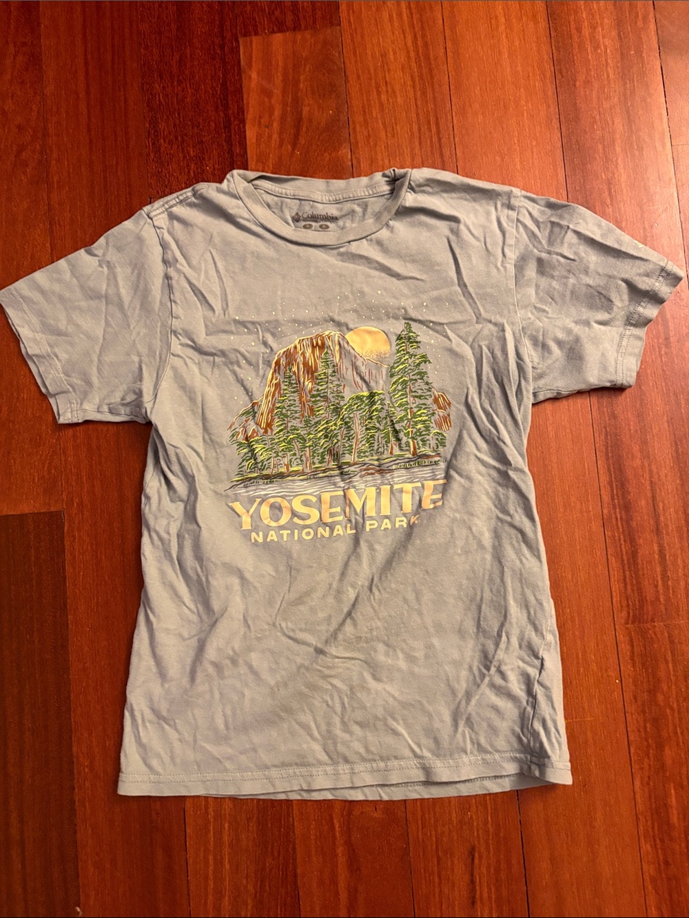 Columbia Light Blue Yosemite National Park Graphic Tee